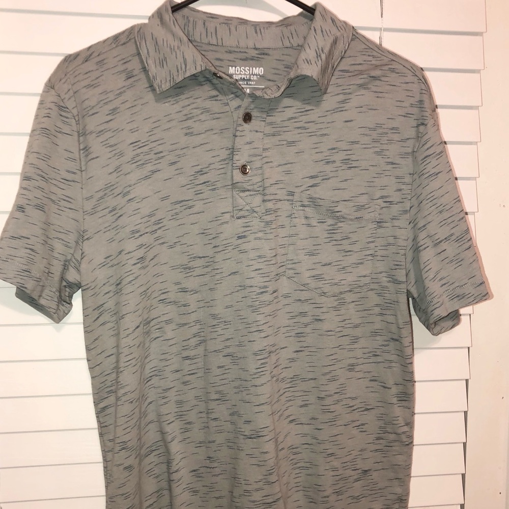 Mossimo Brand Gray Casual Polo Shirt